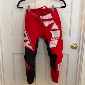 Fox Racing Red and Black Motocross Pants